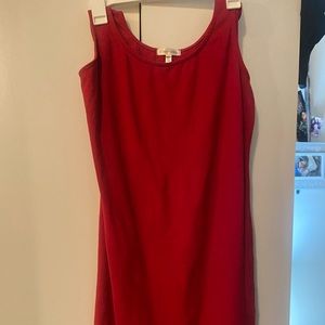 Plus size red bodycon dress